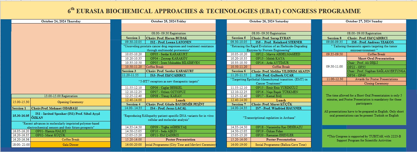 Tentative Programme